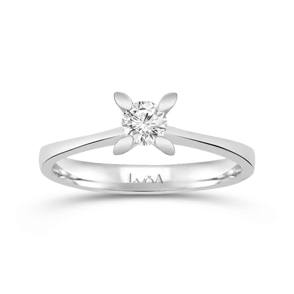 0.30 F SI Karat Tektaş Pırlanta Yüzük