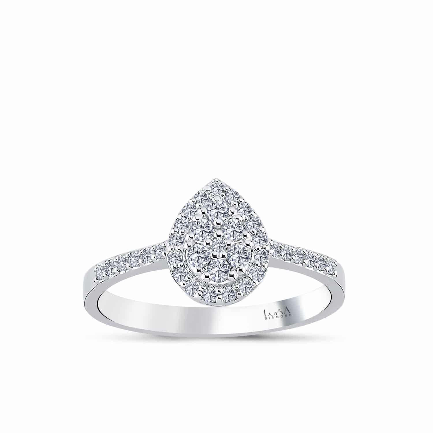 0.32 Karat Tasarım Pırlanta Coronet Yüzük