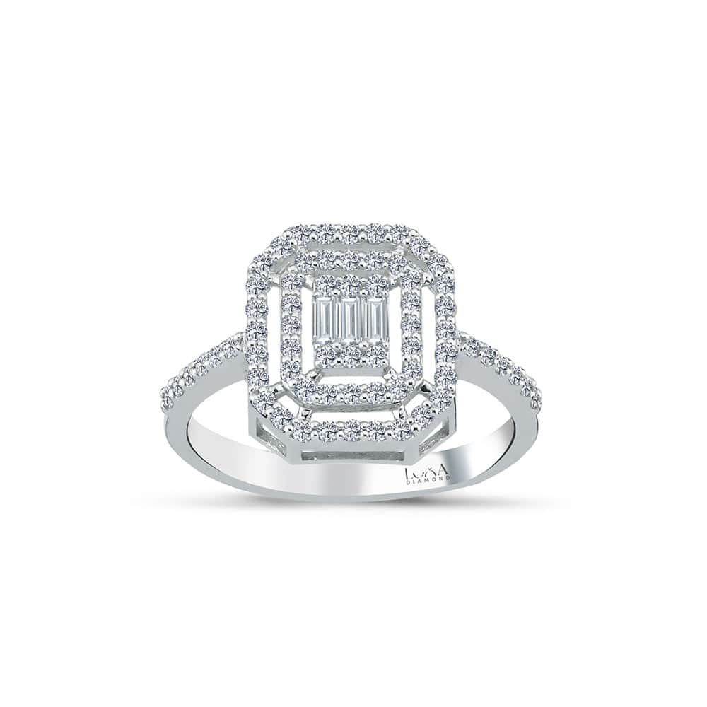 0.52 Karat Baget Pırlanta Yüzük