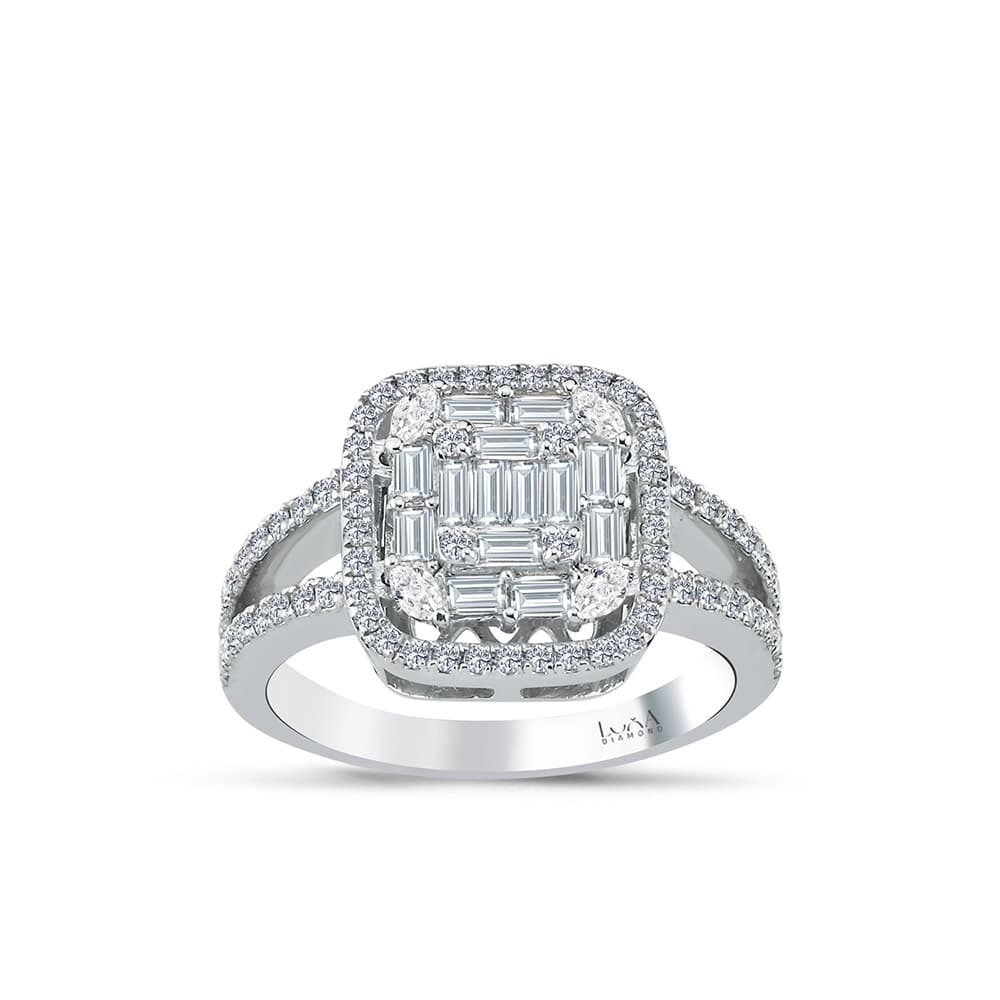 1.11 Karat Baget Pırlanta Yüzük