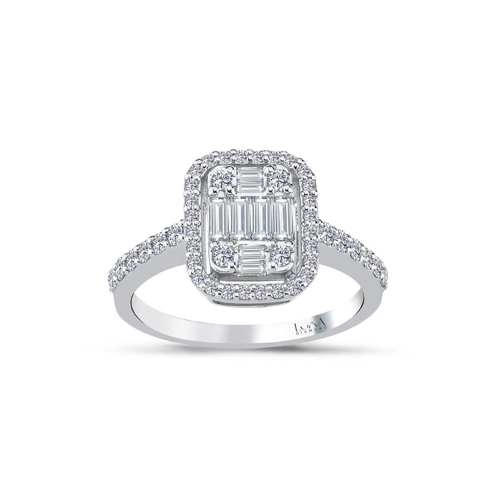 0.64 Karat Baget Pırlanta Yüzük